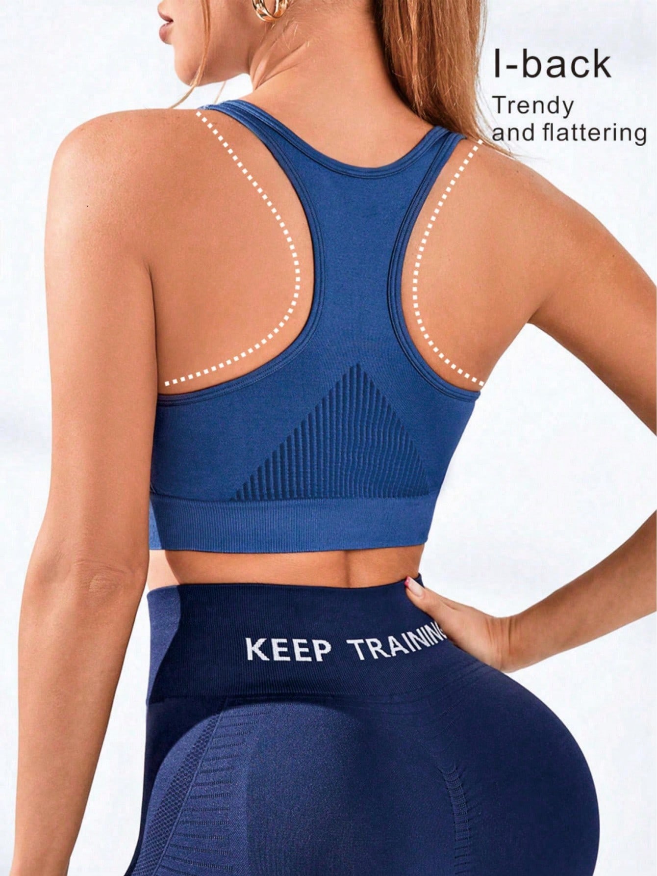Seamless Ribbed Workout Tank Top - Bra Olahraga Wanita Tanpa Jahitan Model