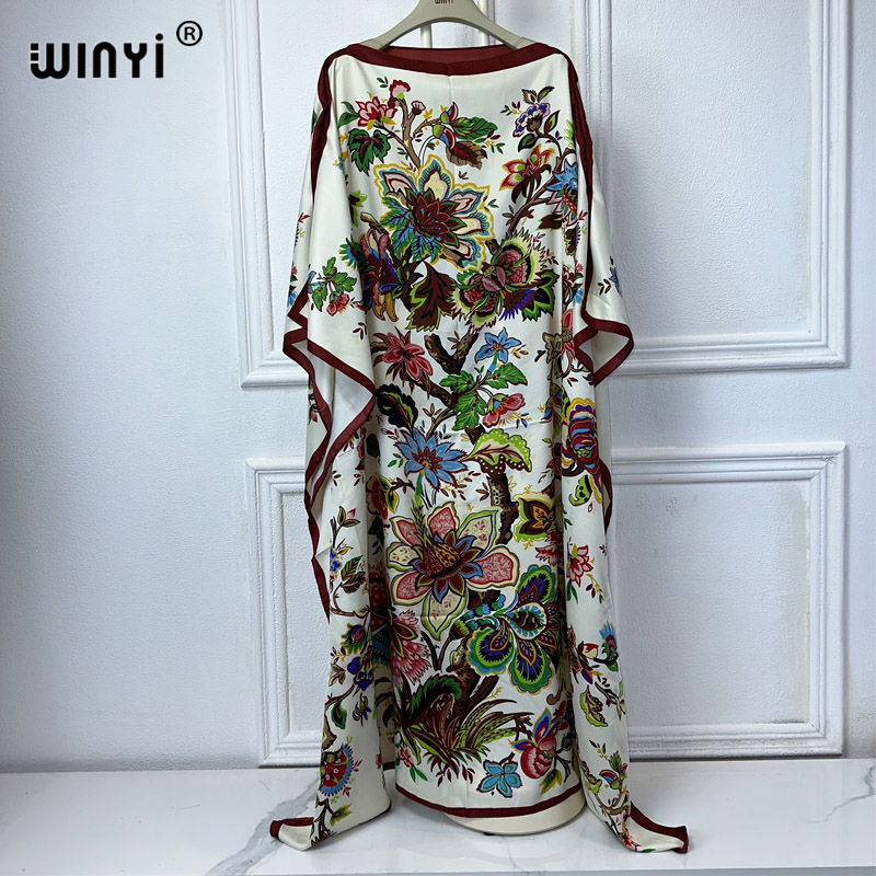 Boho Summer Beach Maxi Dress - WINYI Pakaian Afrika Berkualitas Tinggi Ukuran