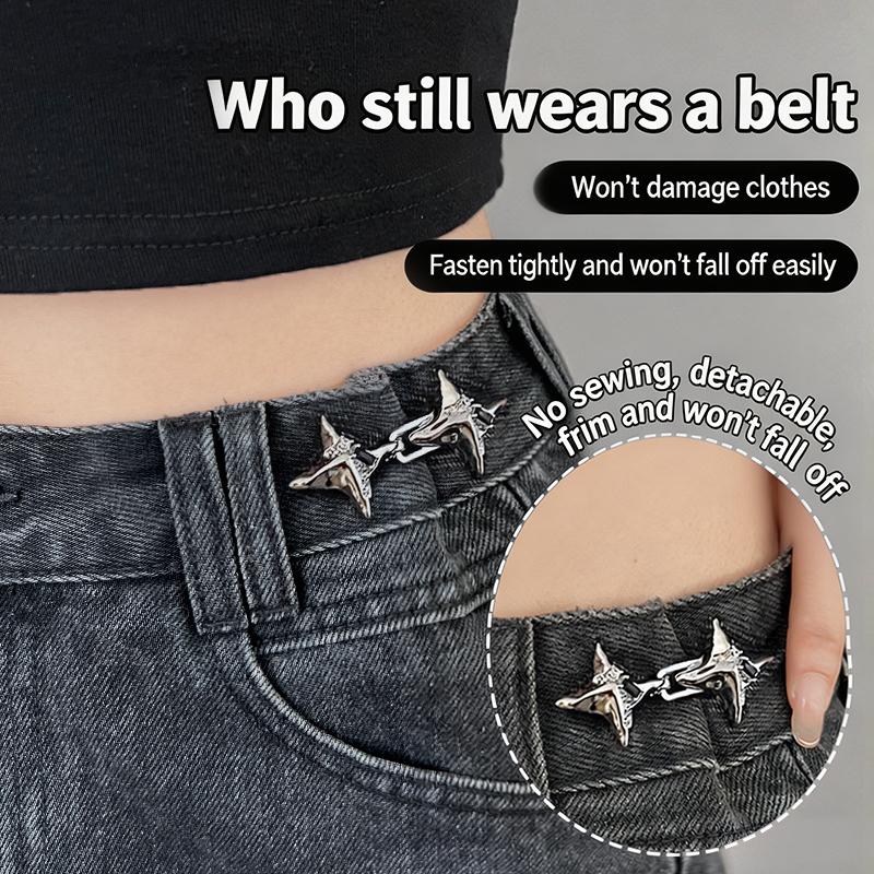 Jeans - 【IIOO】Alat Pengencang Pinggang Bintang Berujung Empat,