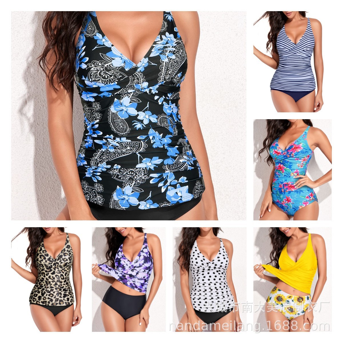 Dresses - Pakaian Renang Wanita Tankini Tanpa Lengan
