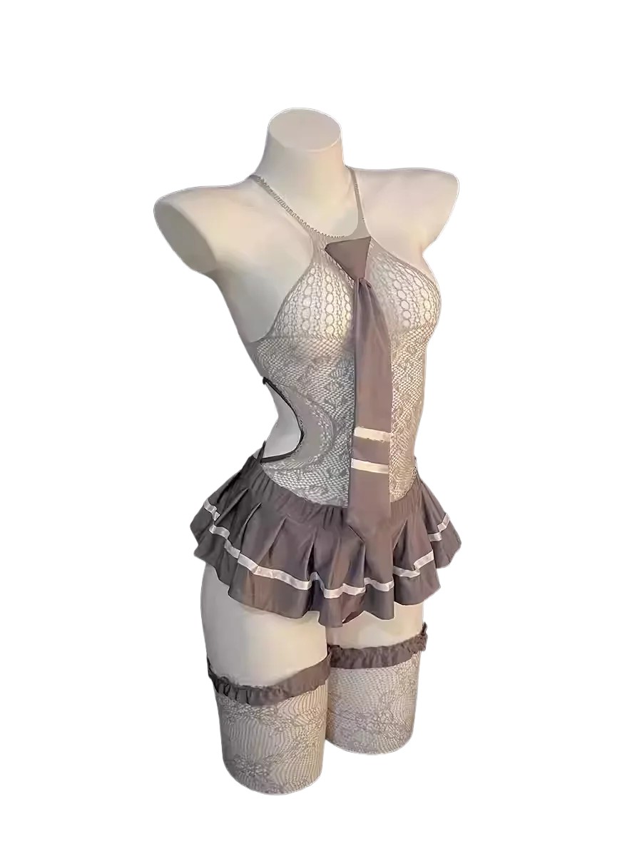 Lingerie - Set lingerie seksi, menggoda, seragam, dan