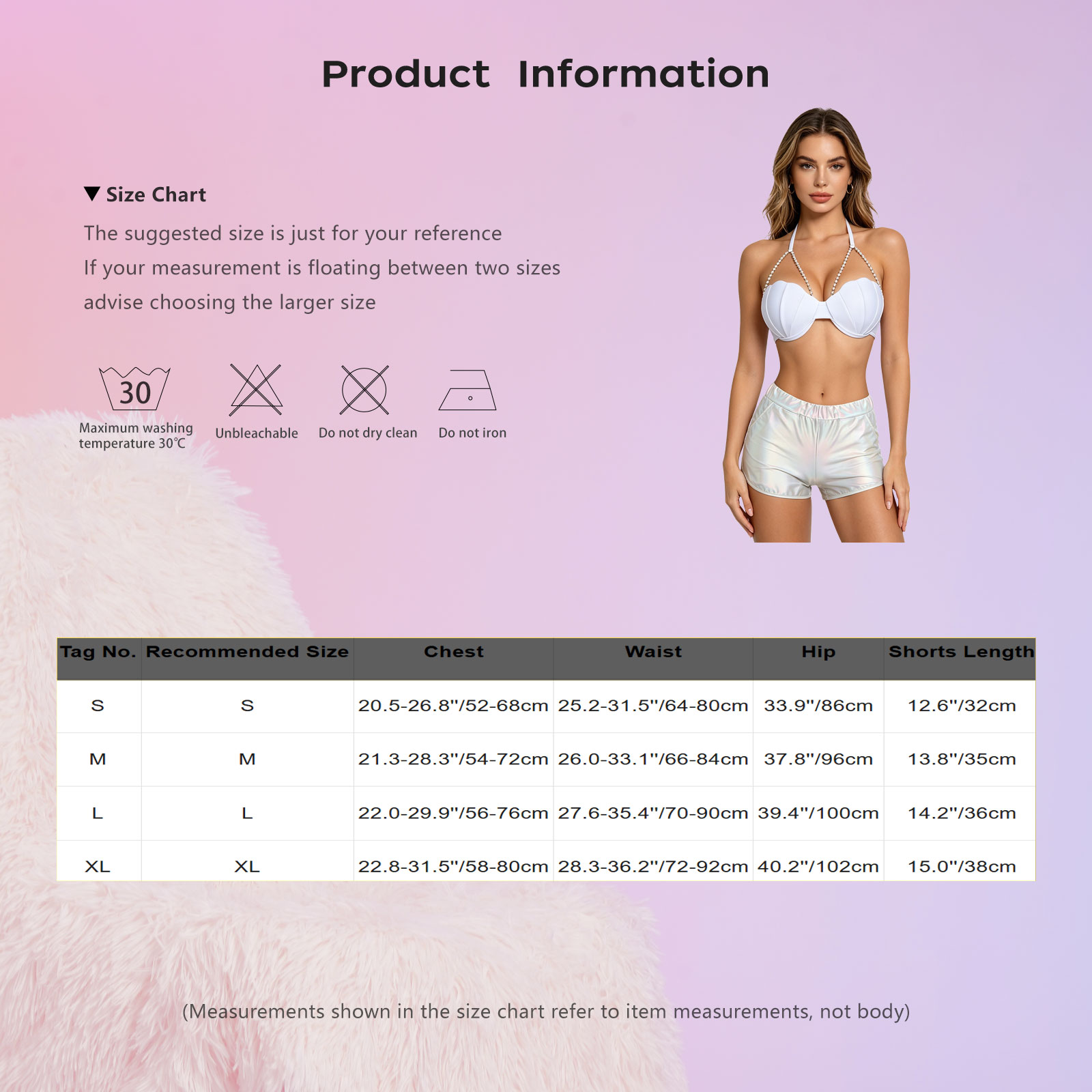 Tops - Set Tankini Pakaian Renang Wanita Metalik