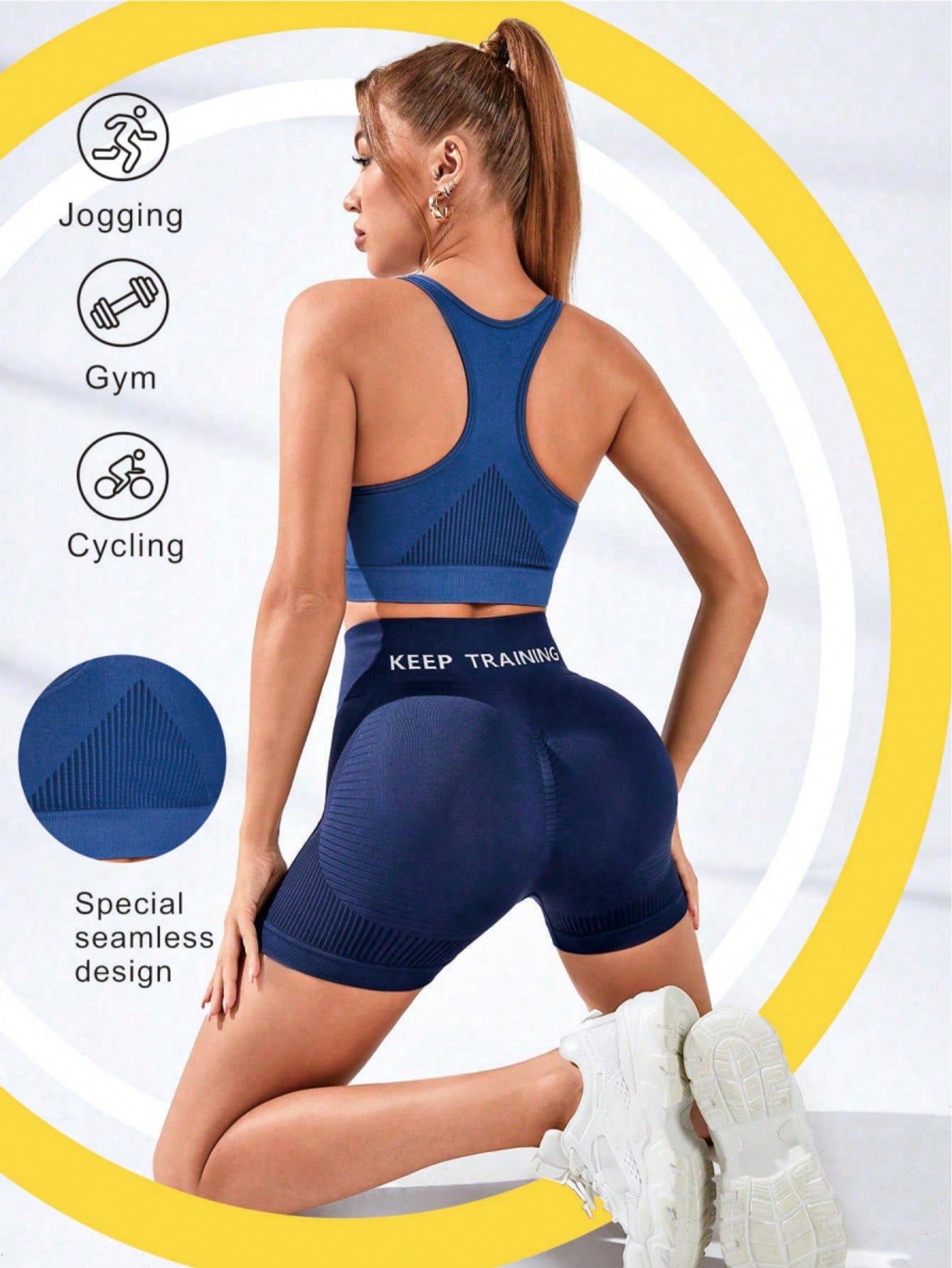 Bra Olahraga Wanita Tanpa Jahi - Seamless Ribbed Workout Tank Top ulasan dan harga