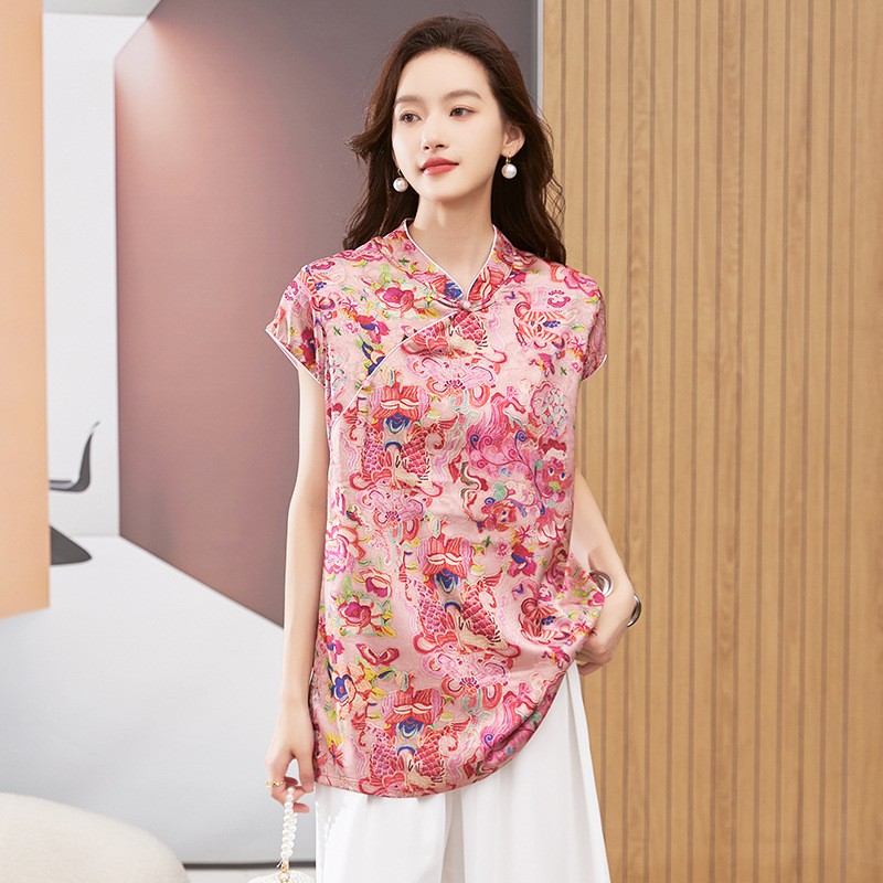 Blus Wanita Lengan Pendek Kera - Blouses ulasan dan harga