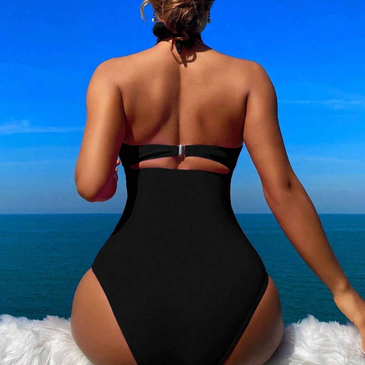 Baju Renang Wanita Halter Neck - Swimwear ulasan dan harga