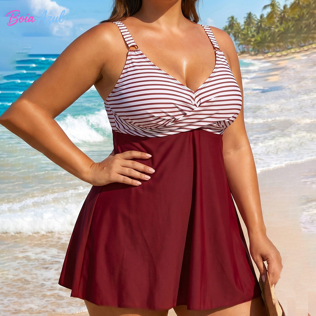 Baju renang model rok bergaris - Skirts ulasan dan harga
