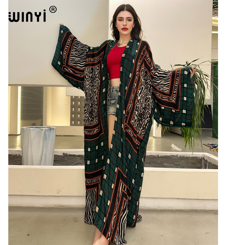 WINYI Kimono Seksi Musim Panas - Boho Summer Beach Maxi Dress ulasan dan harga