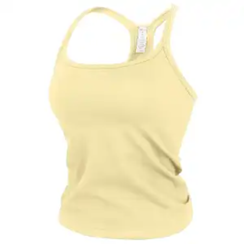Tank Top Wanita Tanpa Jahitan  - Seamless Ribbed Workout Tank Top ulasan dan harga