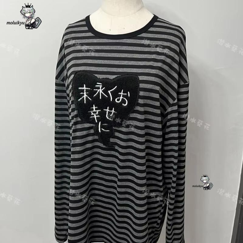 Kaos Lengan Panjang Kerah O Vi - Blouses ulasan dan harga