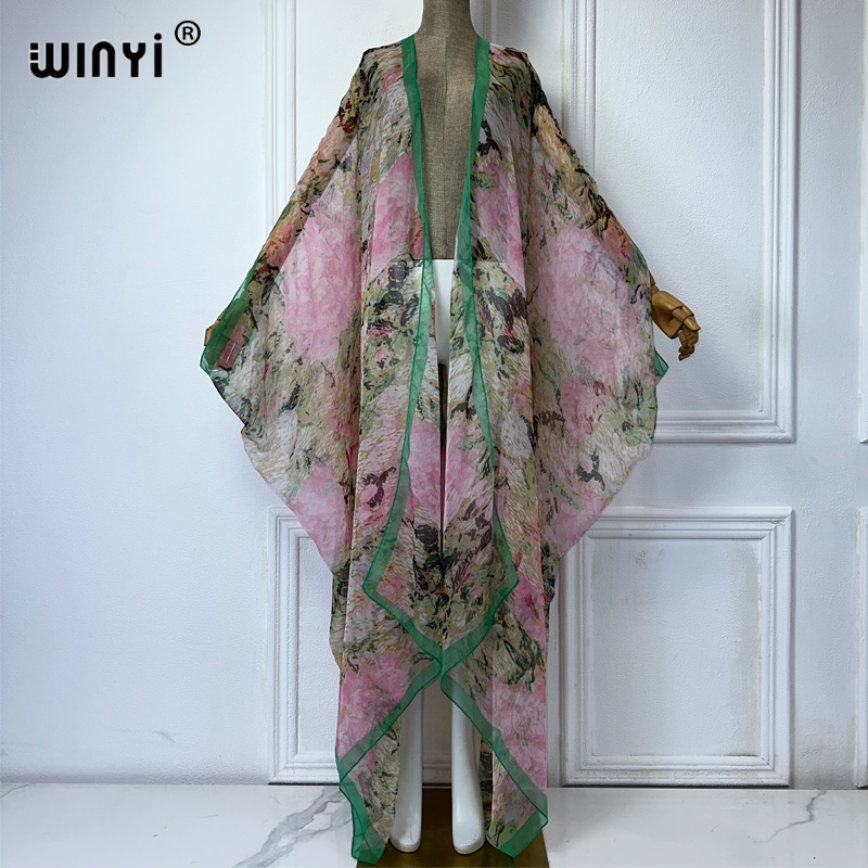 WINYI kimono maksi wanita, pak - Boho Summer Beach Maxi Dress ulasan dan harga