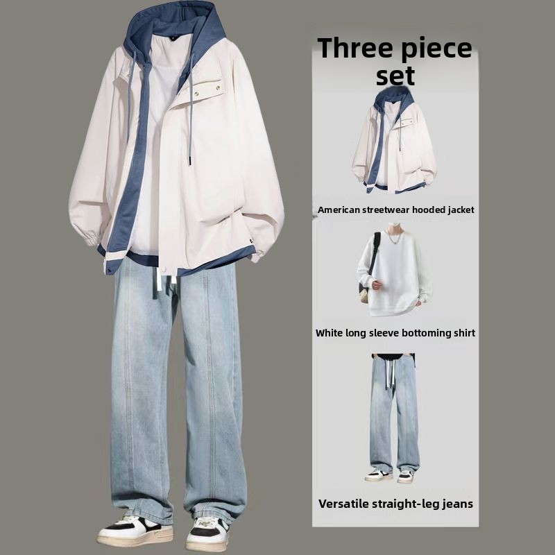 Jaket Hoodie Pria Gaya Amerika - Jeans ulasan dan harga