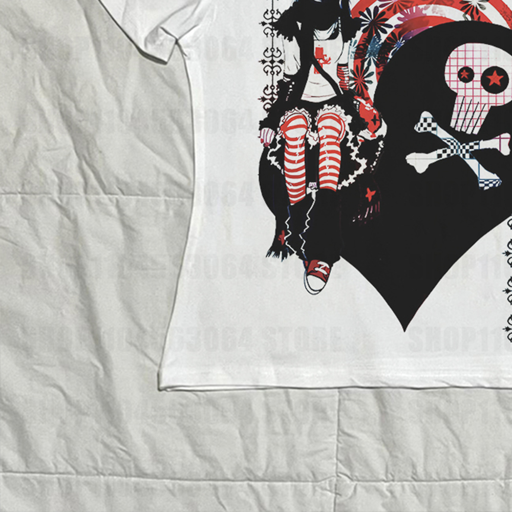 Kaos Crop Top Estetik Cetak Hu - Y2K Graphic Baby Tee Crop ulasan dan harga