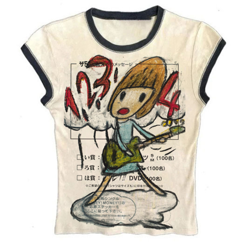Y2K kaus bayi jalanan, atasan  - Y2K Graphic Baby Tee Crop ulasan dan harga