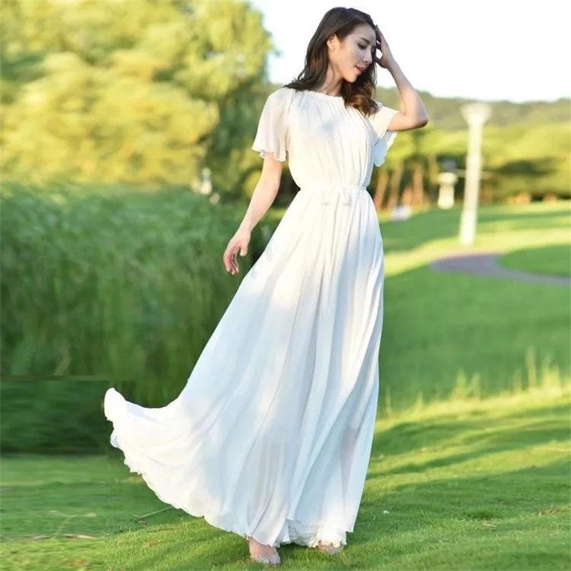 2023 baru gaun musim panas wan - French Vintage Floral Midi Dress ulasan dan harga
