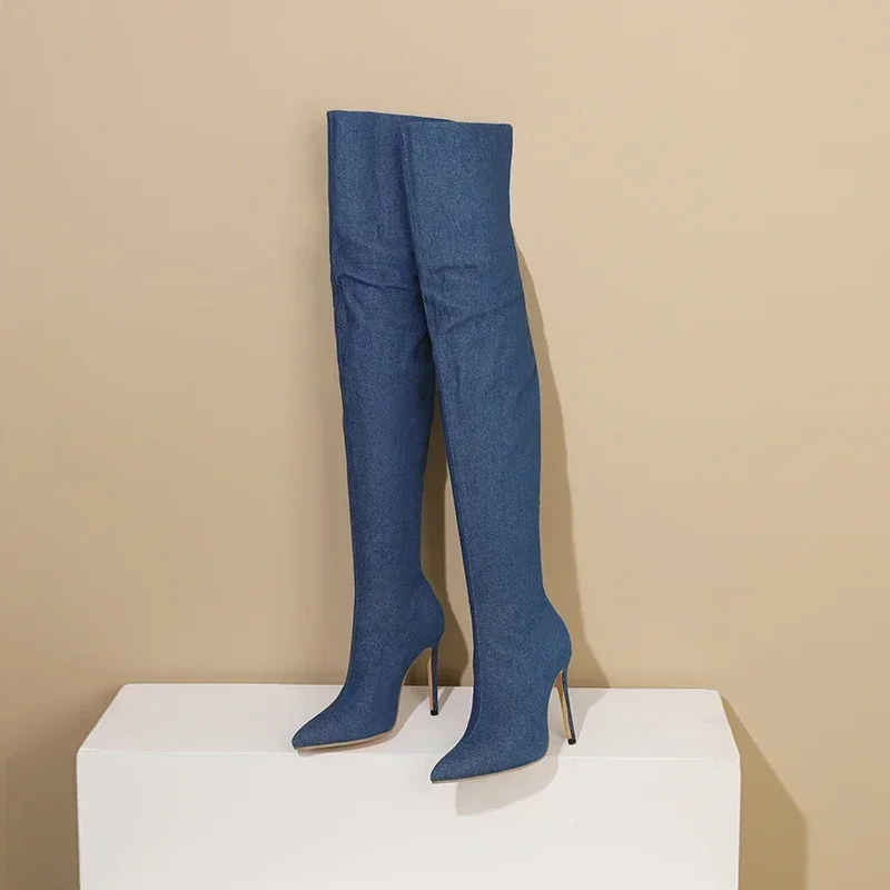 Sepatu Bot Setinggi Paha Wanit - Jeans ulasan dan harga