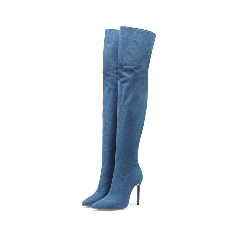 Sepatu Bot Setinggi Paha Wanit - Jeans ulasan dan harga