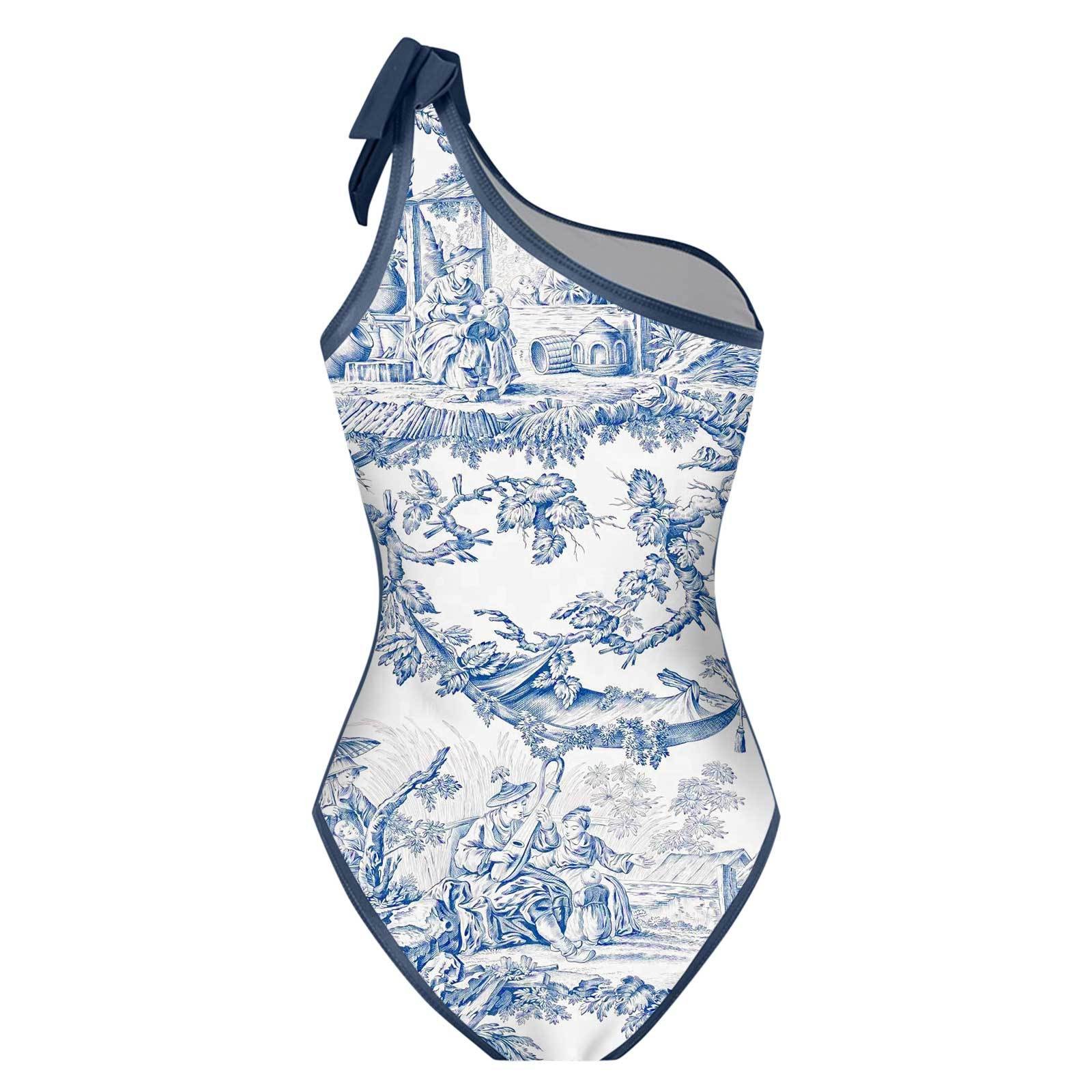 Bikini Wanita Tankini Biru dan - Skirts ulasan dan harga