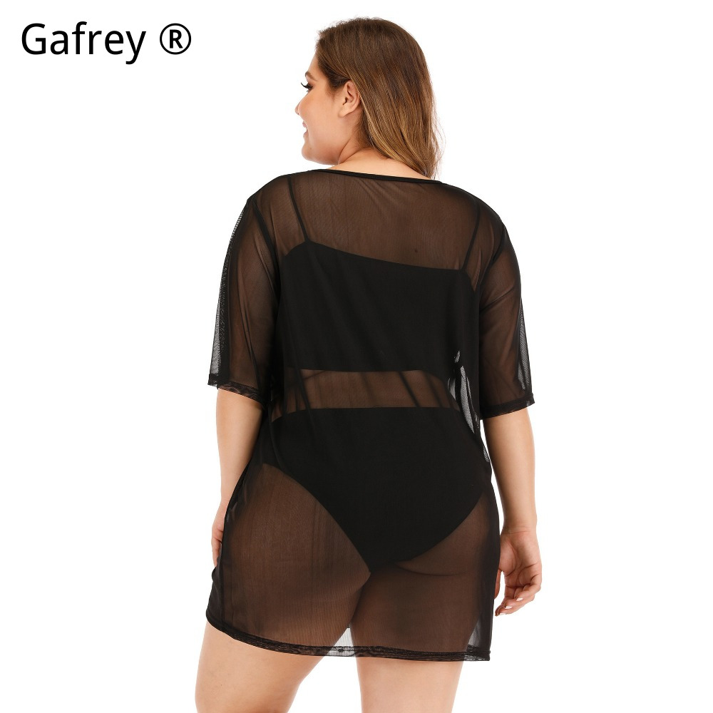 Gaun Pantai Seksi Ukuran Besar - Sexy Mesh Sheer Bodycon Dress ulasan dan harga