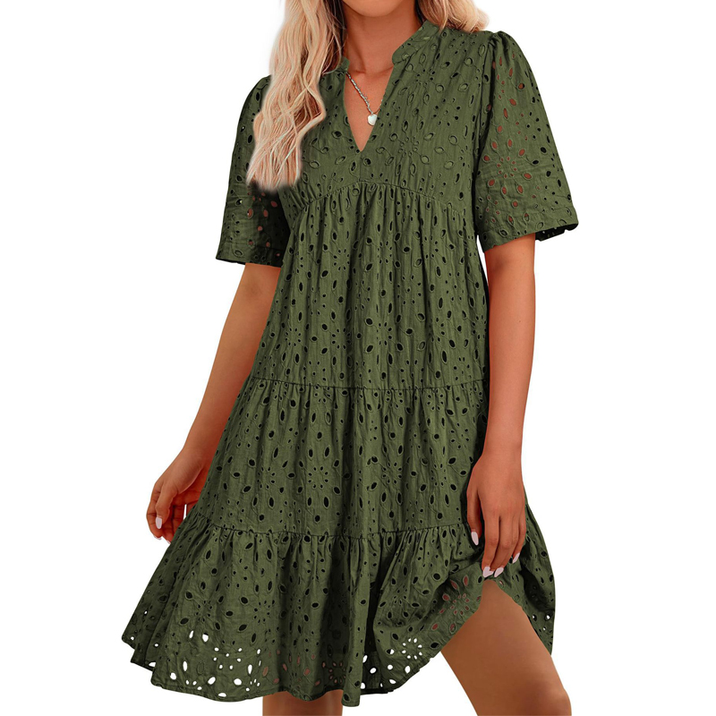 Gaun liburan pantai mini kasua - French Vintage Floral Midi Dress ulasan dan harga