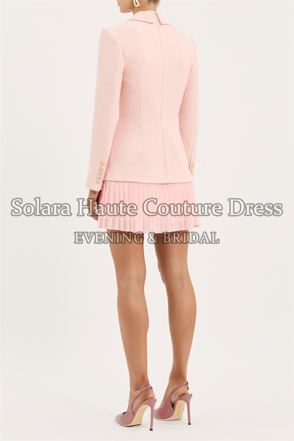 Solara Tweed Setelan Dua Poton - Tweed Two Piece Blazer Dress ulasan dan harga