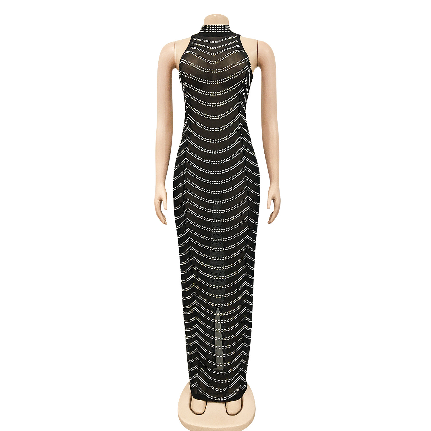 Gaun pesta klub berkilauan tra - Sparkly Rhinestone Club Party Dress ulasan dan harga