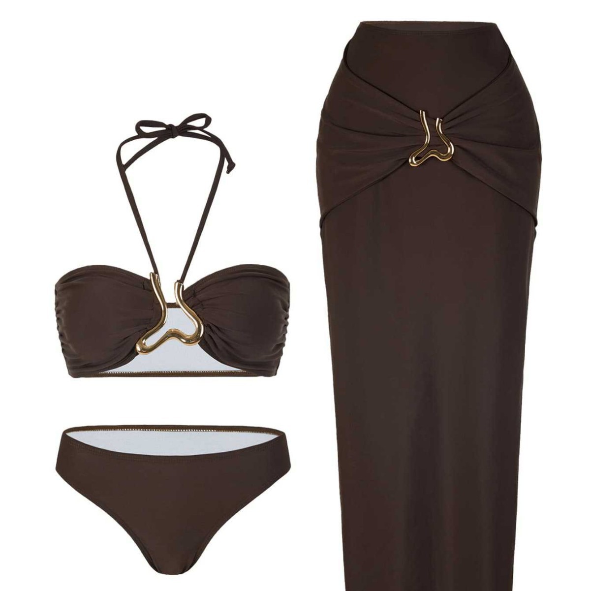 Bikini Tankini Tanpa Lengan Wa - Swimwear ulasan dan harga