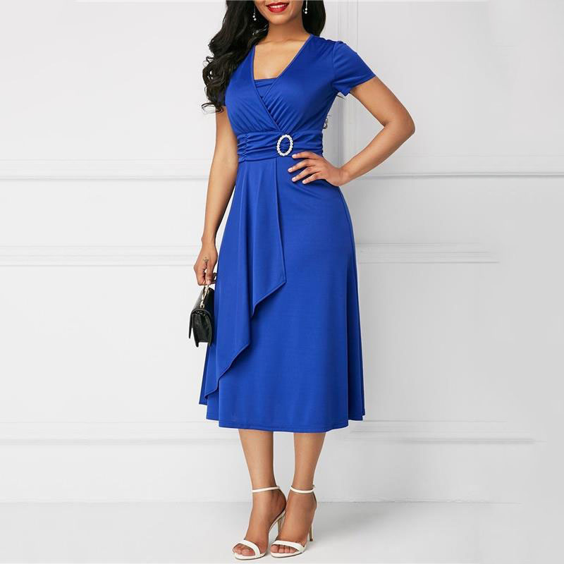 We.Fine Dress Gaun Pesta Midi  - French Vintage Floral Midi Dress ulasan dan harga