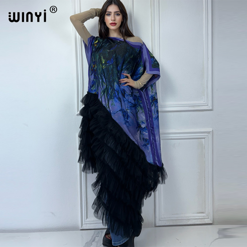 WINYI Pakaian Afrika Ukuran Be - Boho Summer Beach Maxi Dress ulasan dan harga