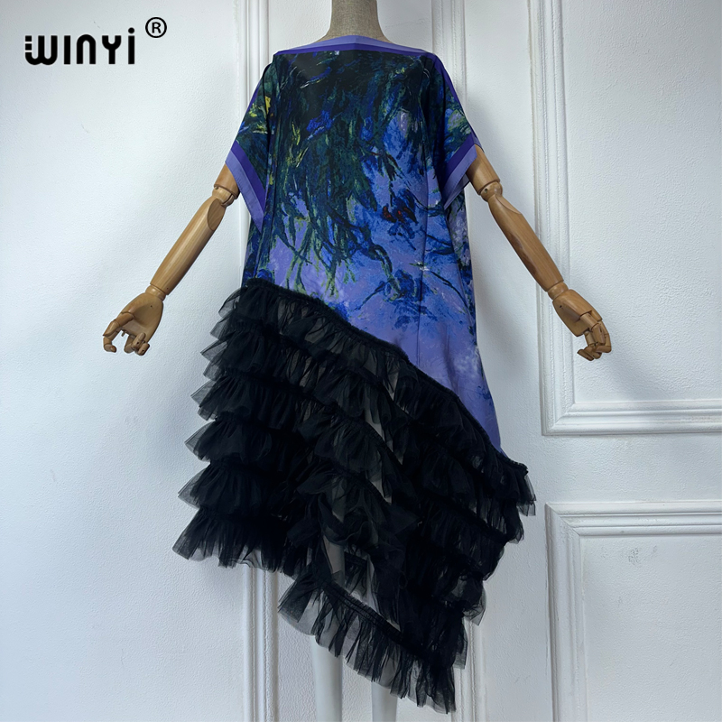 WINYI Pakaian Afrika Ukuran Be - Boho Summer Beach Maxi Dress ulasan dan harga