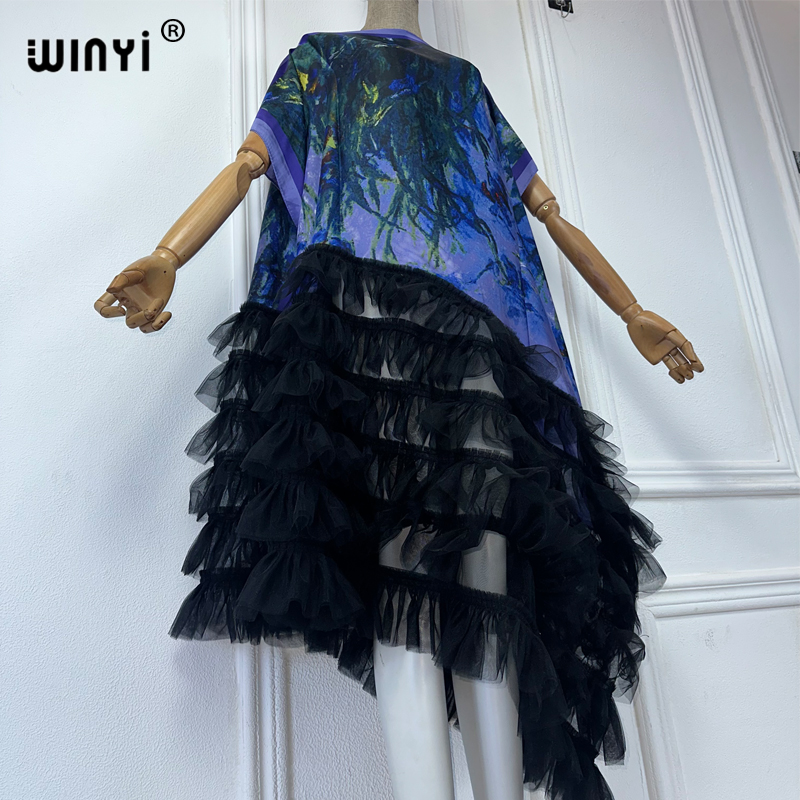 WINYI Pakaian Afrika Ukuran Be - Boho Summer Beach Maxi Dress ulasan dan harga