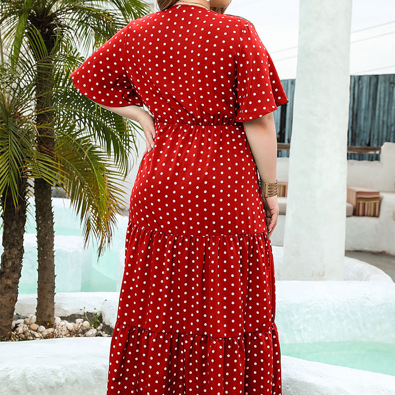 Gaun Maxi Kasual Liburan Musim - Boho Summer Beach Maxi Dress ulasan dan harga