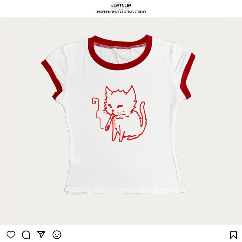 Kaos Korea Style Y2k 90s Baby  - Y2K Graphic Baby Tee Crop ulasan dan harga
