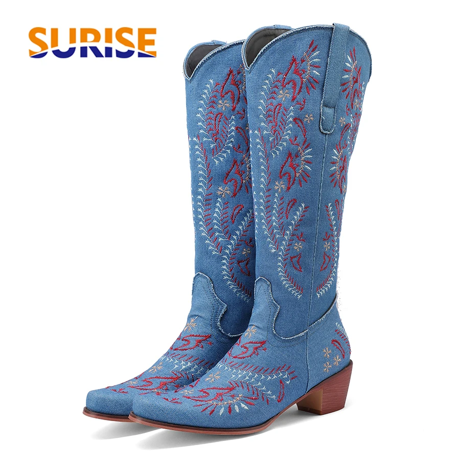 Sepatu Bot Setinggi Lutut Cowg - Jeans ulasan dan harga