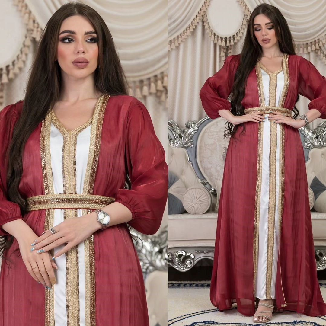 Gaun Pesta Lavender Berpayet V - Dresses ulasan dan harga
