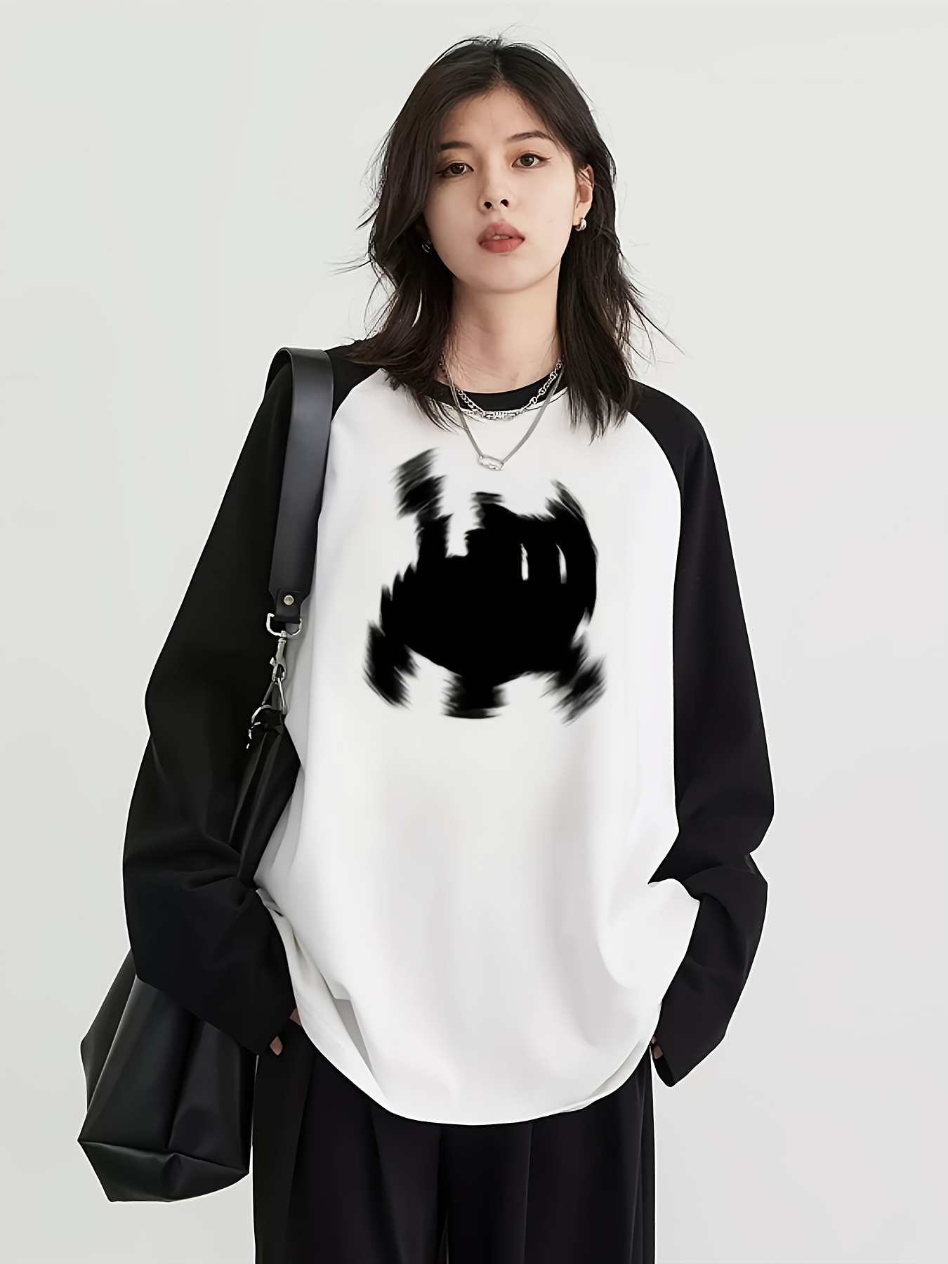 Kaos Raglan Lengan Panjang Wan - Blouses ulasan dan harga